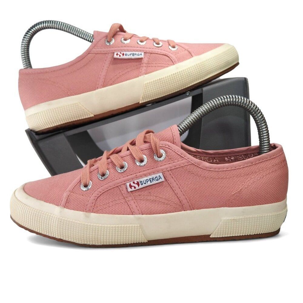Superga Cotu 2750 Low Casual Sneakers Women's 7‎ Dusty Rose Pink / Off White